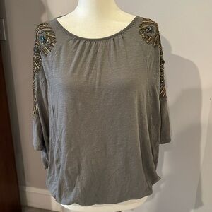 Anthropology Vanessa Virginia beaded top